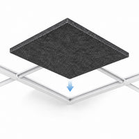 Dalle acoustique plafond en feutre PET – 60 × 60 cm