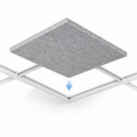 Dalle acoustique plafond en feutre PET – 60 × 60 cm