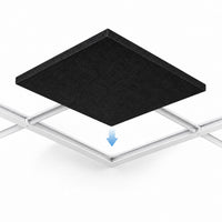 Dalle acoustique plafond en feutre PET – 60 × 60 cm