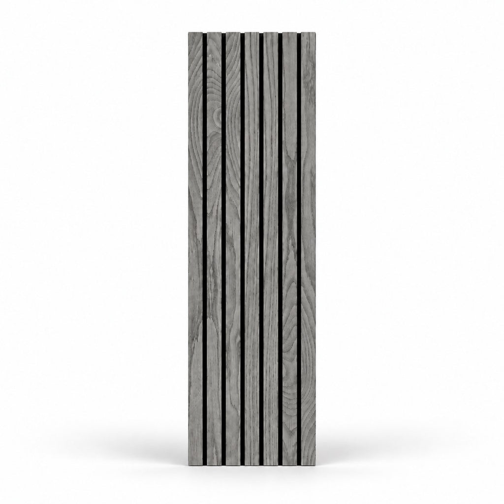 Panneau acoustique mural compact en chêne gris foncé – vue produit isolée