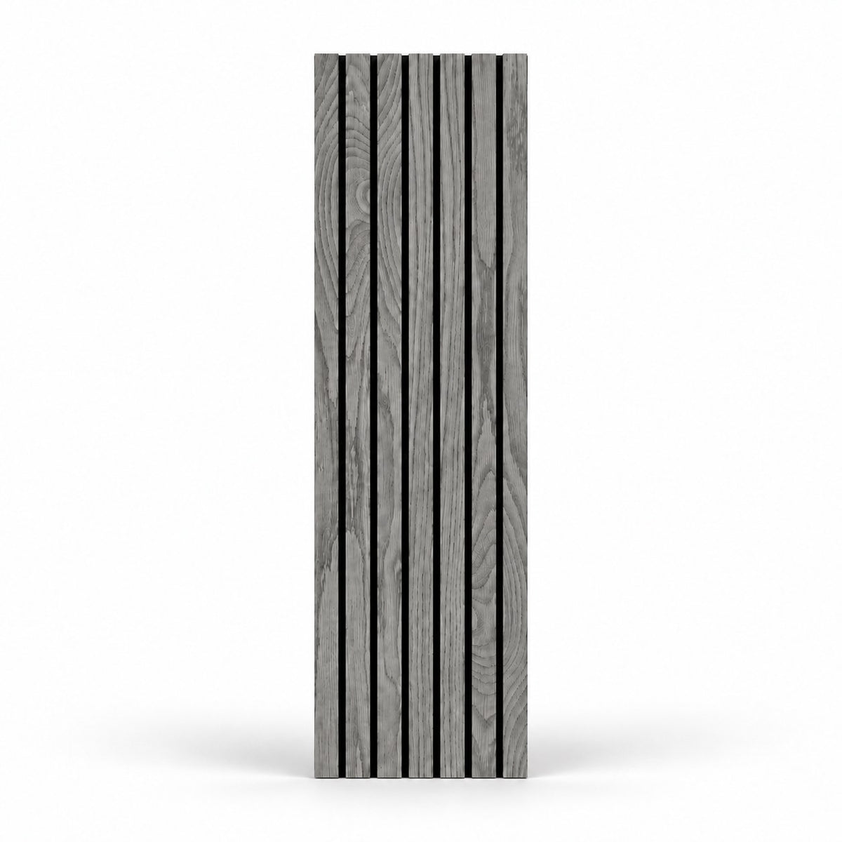 Panneau acoustique mural compact en chêne gris foncé – vue produit isolée