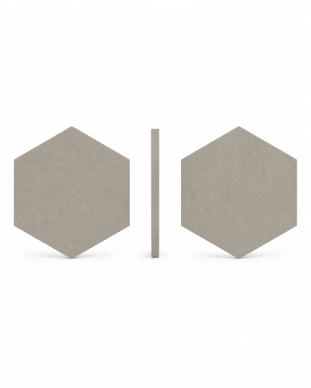 Panneau acoustique mural hexagonal – Feutre PET — Écru — vue 4