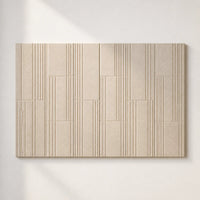 Panneau mural feutre pet barcode en composition murale design