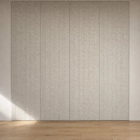 Panneau mural feutre pet chevrons en composition murale design