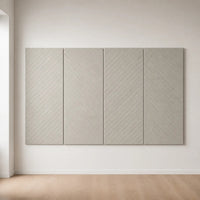 Panneau mural feutre pet diagonal en composition murale design