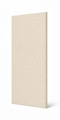 Texture et matière du panneau mural en feutre PET – Diagonal couleur Écru