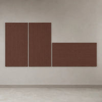 Panneau mural feutre pet lignes fines en composition murale design