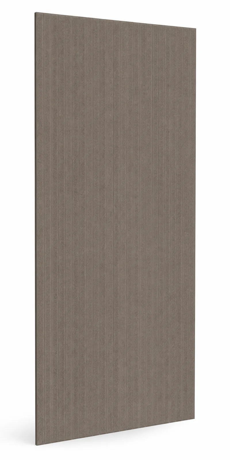 Panneau mural feutre pet lignes verticales isolé sur fond blanc