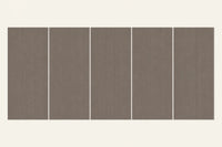 Panneau mural feutre pet lignes verticales en composition murale design