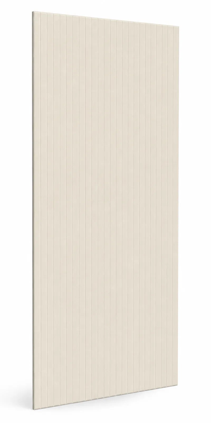 Texture et matière du panneau mural en feutre pet – lignes verticales couleur Écru