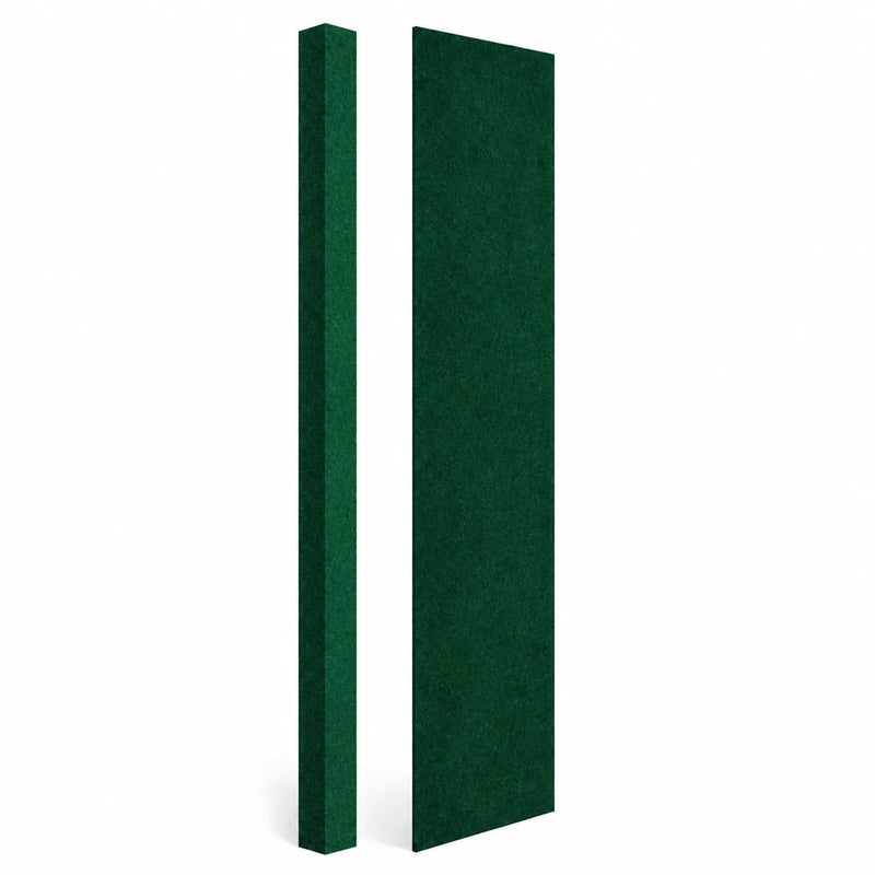Texture et matière du panneau mural en feutre pet – nervures couleur Vert forêt