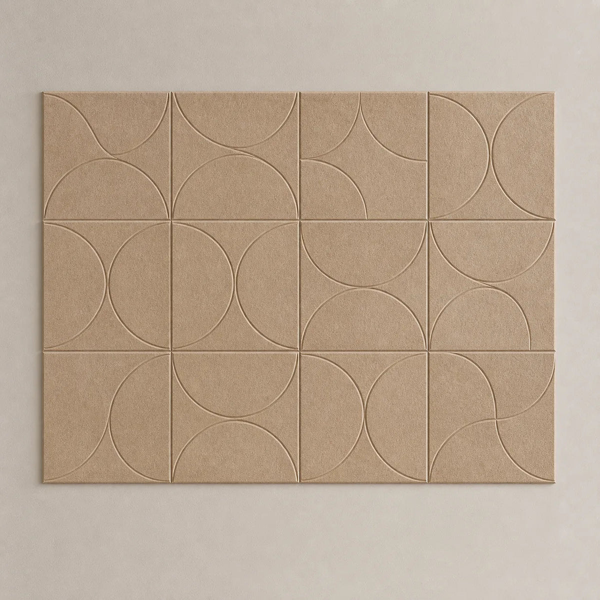 Panneau mural feutre pet orbit en composition murale design