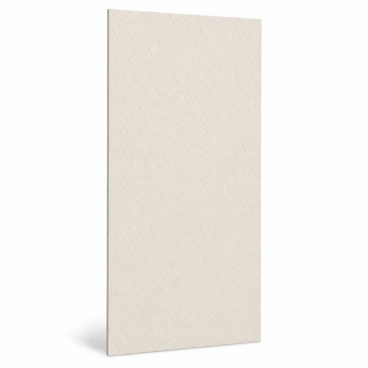 Texture et matière du panneau mural en feutre pet – petits losanges couleur Écru
