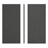 Panneau mural en feutre PET – Petits losanges — Graphite — vue 3