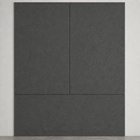 Panneau mural en feutre PET – Petits losanges — Graphite — vue 4