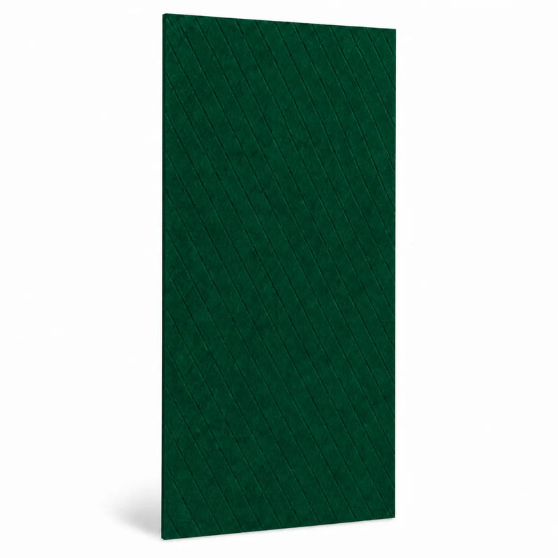 Texture et matière du panneau mural en feutre pet – petits losanges couleur Vert forêt