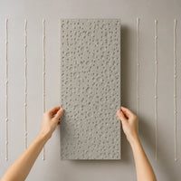 Panneau mural en feutre PET – Motif pois — Écru — vue 6