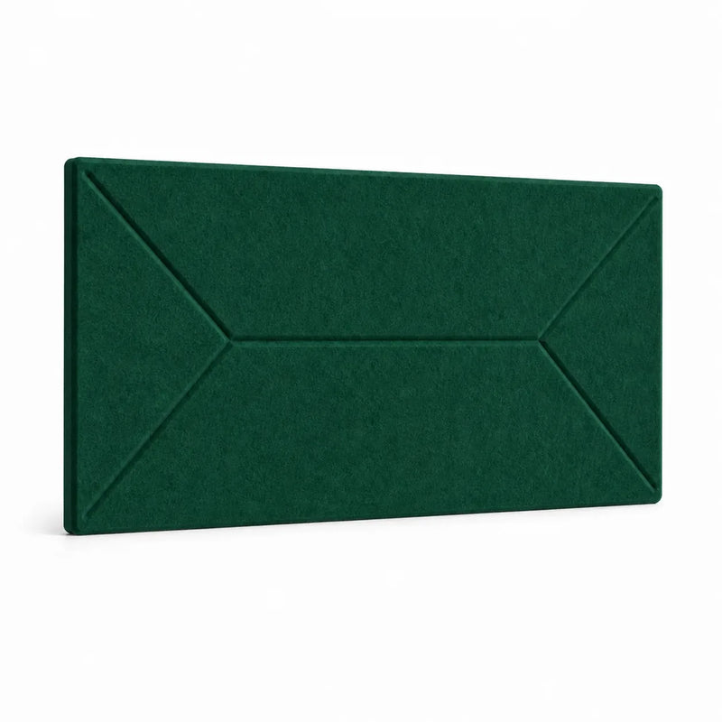 Panneau mural en feutre PET – Motif Shift couleur Vert forêt présenté sur fond blanc