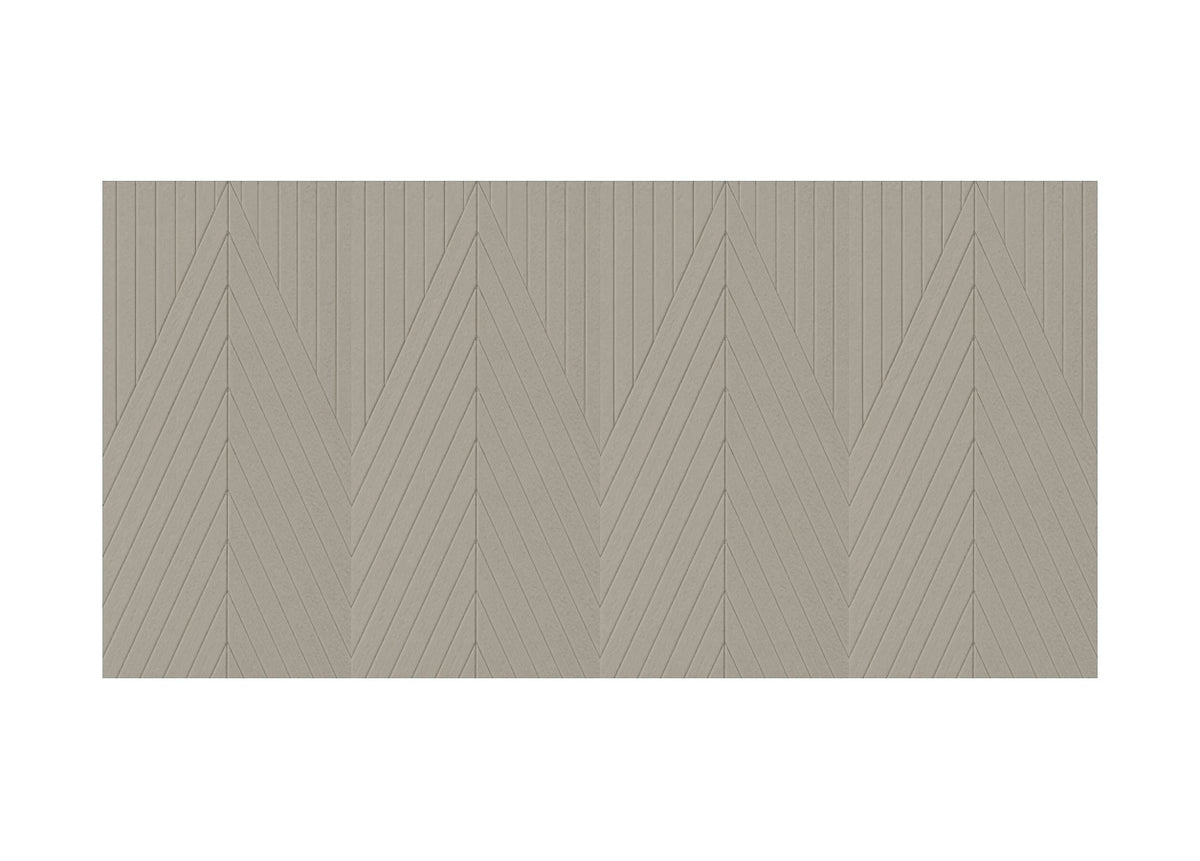 Panneau mural en feutre PET – Motif V-Line — Écru — vue 4