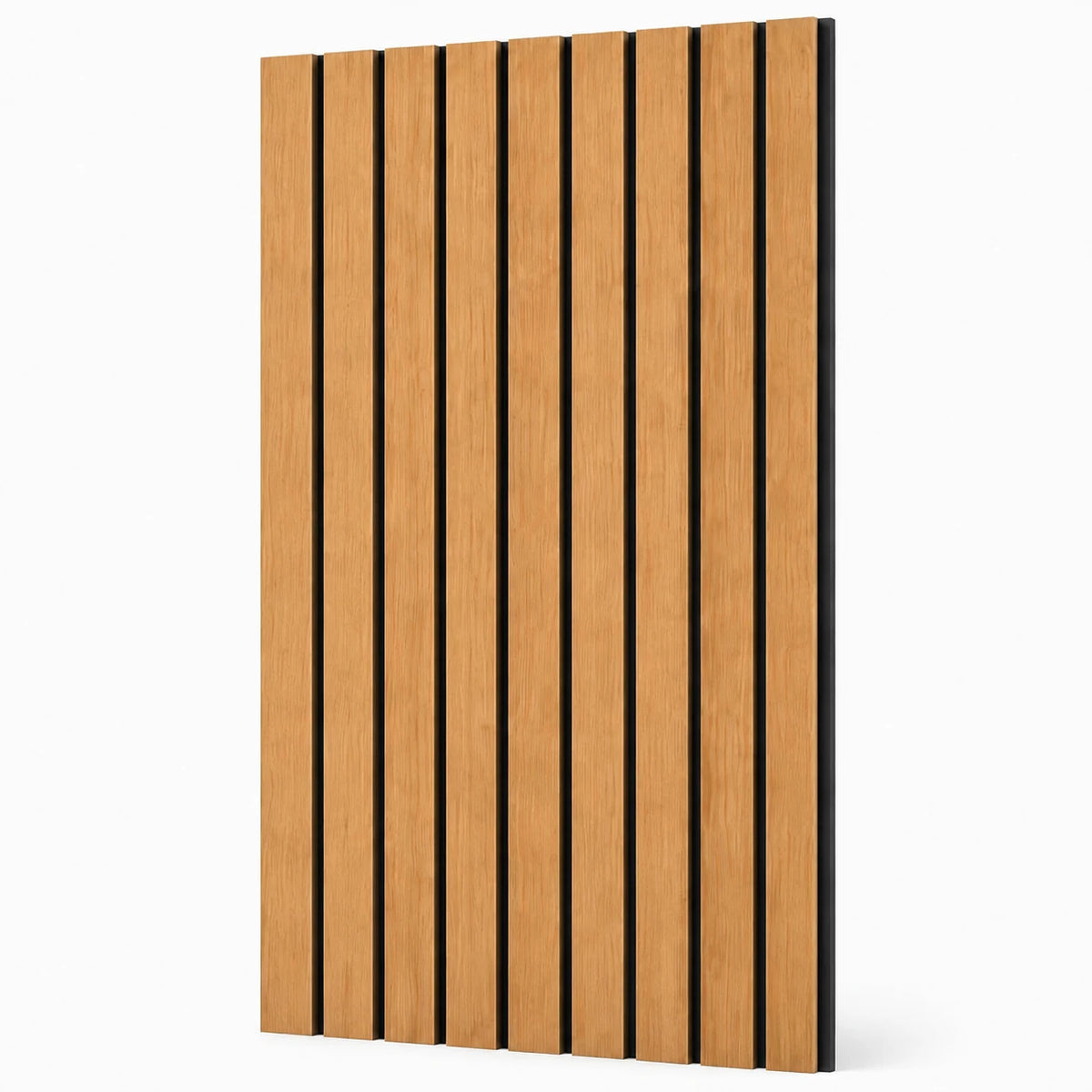 Panneau acoustique Wide finition Chêne naturel, panneau sur fond blanc