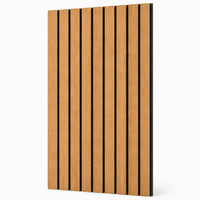 Panneau acoustique Wide finition Chêne naturel, panneau sur fond blanc