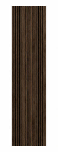 Vorderansicht des PREMIUM-Akustikpaneels in Eiche Geräuchert, Format 240 × 60 cm