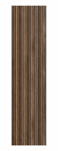 Vue de face du panneau acoustique PREMIUM en noyer, format 240 × 60 cm