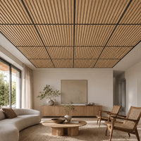Dalle de plafond à tasseaux bois – Dos WWCB